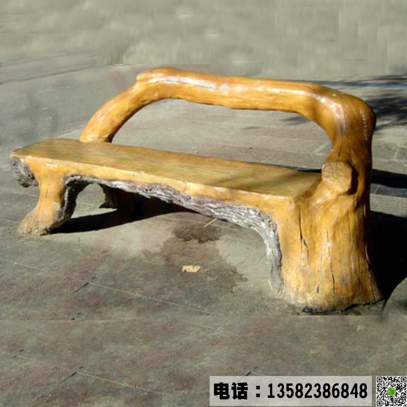 专业厂家定制水泥仿木坐凳 公园休闲座椅摆件